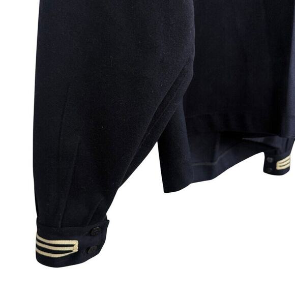US Navel Vintage Wool Pullover Jacket Uniform Sailor Navy GUC Factory Made 42R - Picture 2 of 15